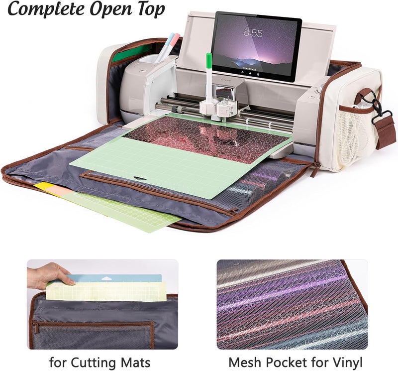 IMAGINING Carrying Case Bag for Cricut Maker 4, Maker 3, Explore 4, Explore 3, Explore Air 2, Large Opening Storage for Cricut Accessories and Suppliers - Image 2